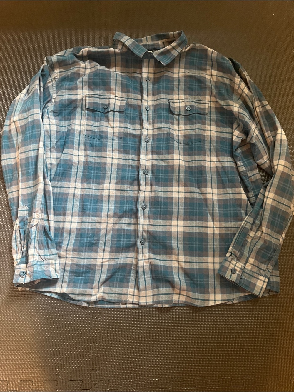 Patagonia mens long sleeve flannel buckshot shirt XXL